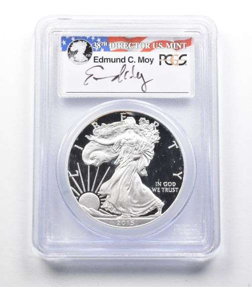 PR70 DCAM 2015-W American Silver Eagle FS Signed Moy PCGS