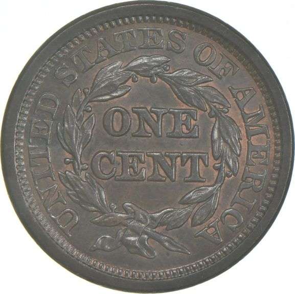 1845 Braided Hair Large Cent