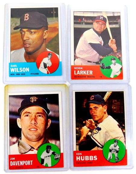 4 Topps 1963 Baseball Cards