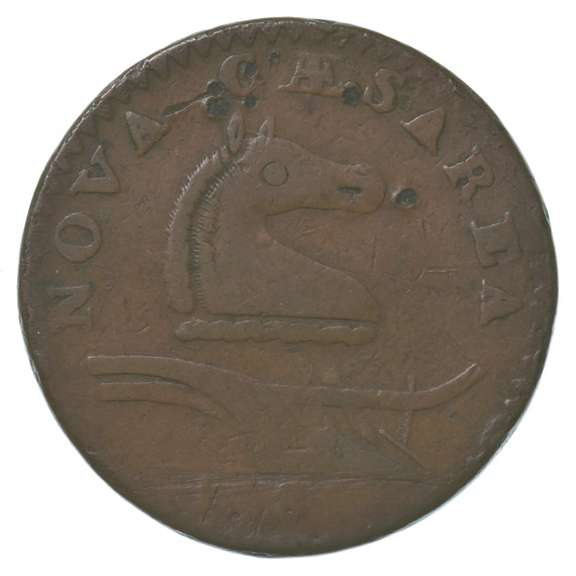 1787 United States Pre-Federal New Jersey Cent m 31-L w5095