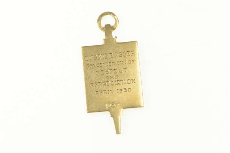 10K Yellow Gold 1950 Rutgers Economic Honors Society Charm/Pendant