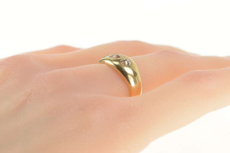14K Yellow Gold 0.65 Old European Cut Diamond Engagement Ring