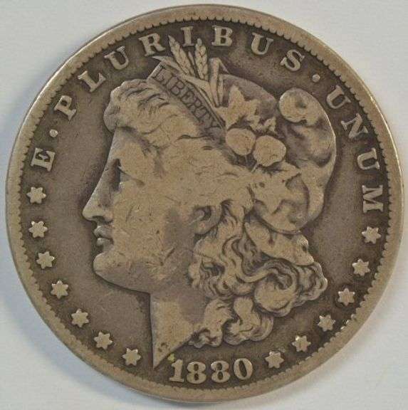 Handsome 1880-CC Morgan Silver Dollar. Key date