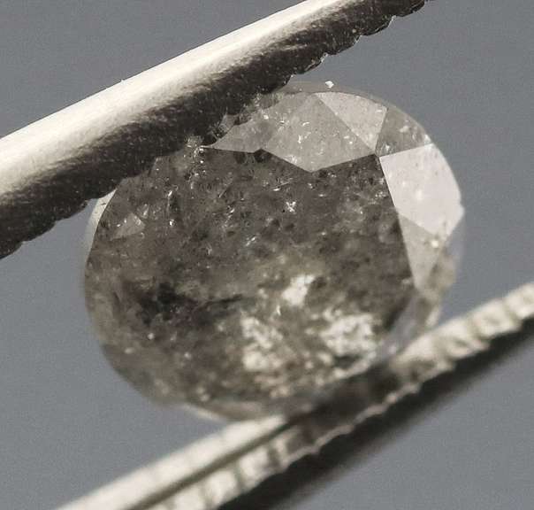 Gorgeous .48ct gray and black Diamond solitare