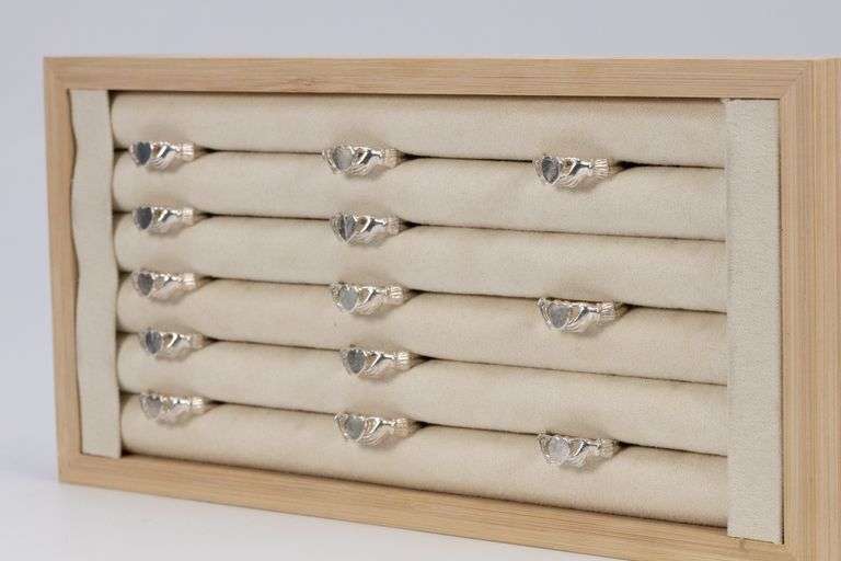.925 Sterling Silver Claddagh Ring Lot 13 Rings in Various Sizes
