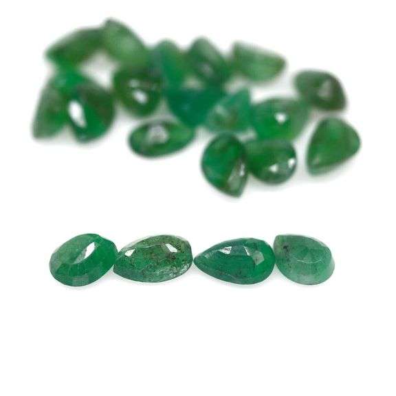 Heavy 11.10ct 23 piece Zambian Emerald set