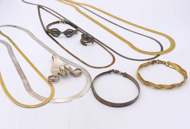 Group Lot of Vintage 925 Sterling Silver Jewelry