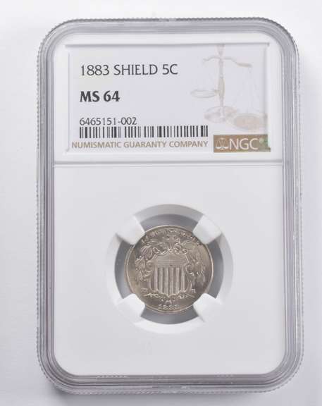 MS64 1883 Shield Nickel NGC