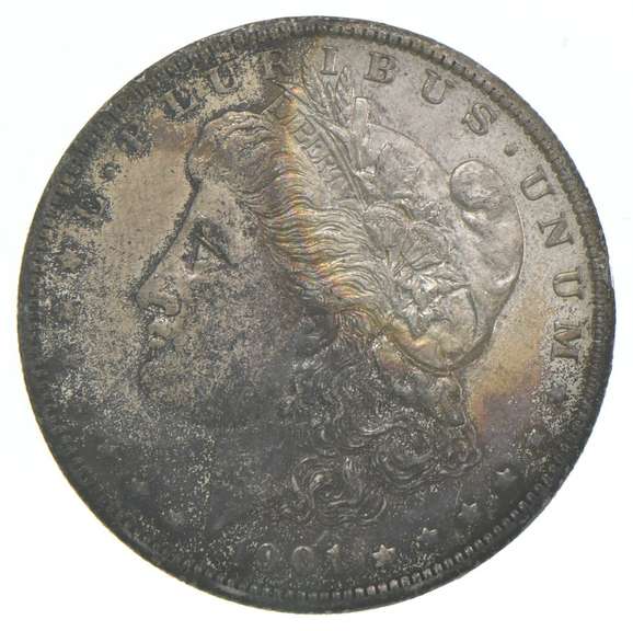 1901-O Morgan Silver Dollar - Insane Color