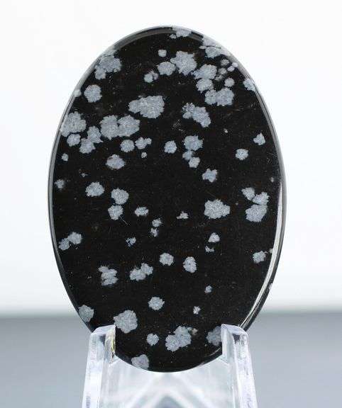 Beautiful 51.04ct untreated Snowflake Obsidian