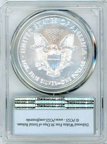 2020 American Silver Eagle in PCGS MS70 First Strike