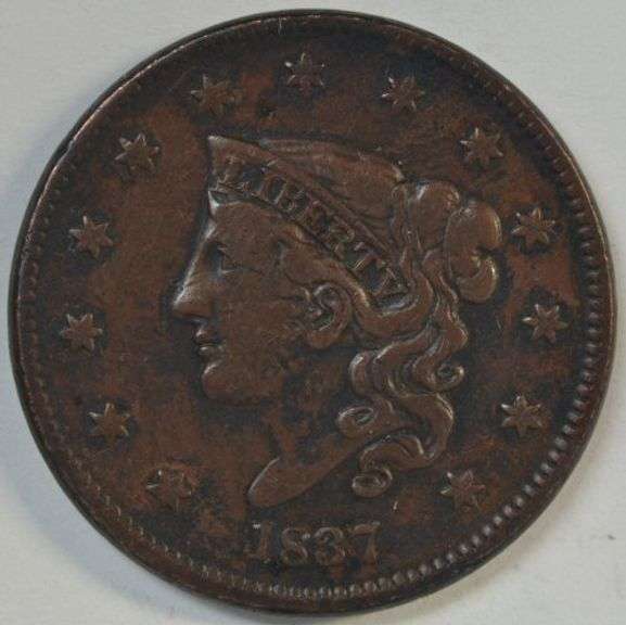 Sharp and attractive 1837 Coronet Head Large Cent