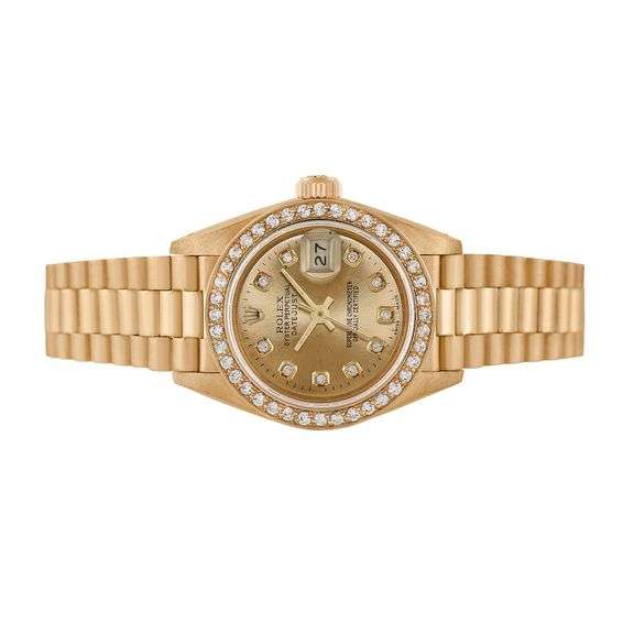 Rolex Ladies 18K Yellow Gold President