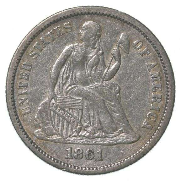 1861 Seated Liberty Dime
