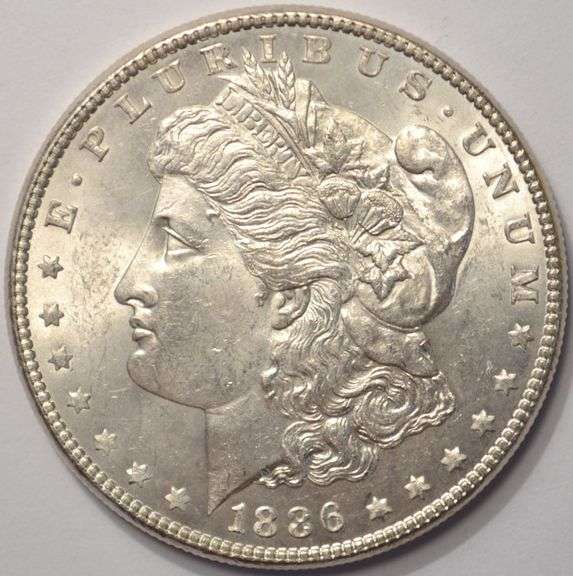 1886 Morgan Silver Dollar, BU.