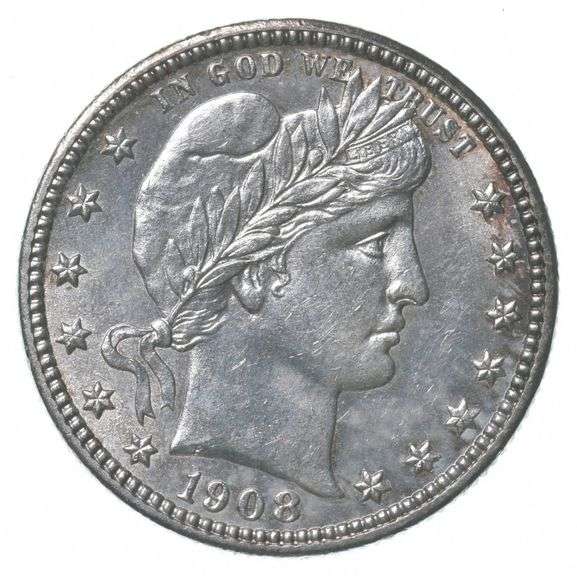 1908-D Barber Quarter