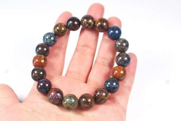 Fashionalble 203ct natural Pietersite bead bracelet