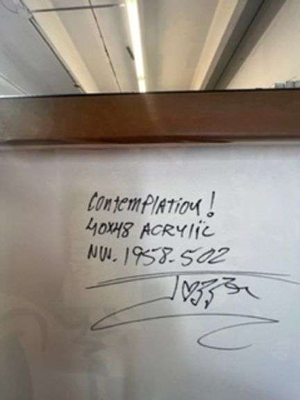 Extermely Collectable Original Painting By Jozza Jozza Contemplati