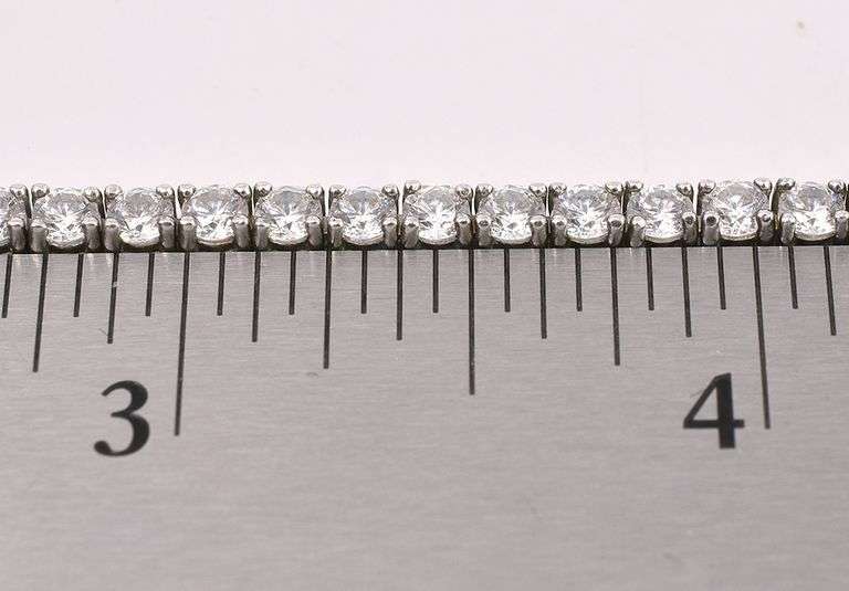Beautiful CZ Tennis Bracelet In Sterling Silver
