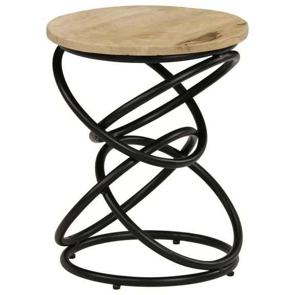 End Table Solid Mango Wood 15.7x19.7in