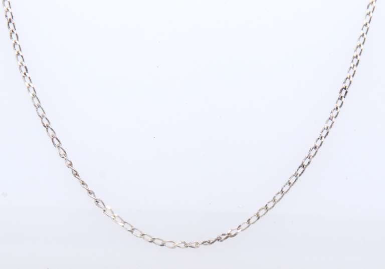 Vintage 925 Sterling Silver Signed Rolo Chain Necklace
