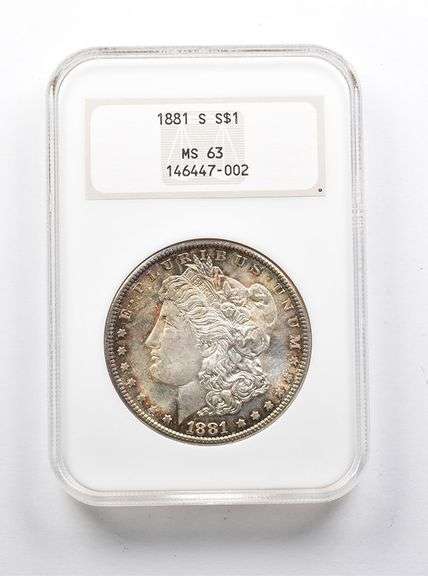 MS63 1881-S Morgan Silver Dollar NGC