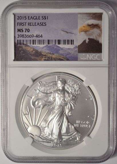 2015 American Silver Eagle NGC MS70 First Releases