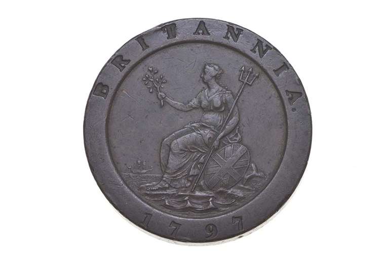 1797 United Kingdom 2 Pence Great Britain Cartwheel