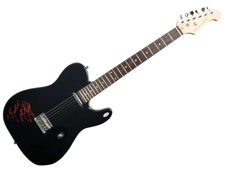 Meat Loaf 'Rockin' Autographed Signed Guitar Exact Video Proof ACOA Witness ITP