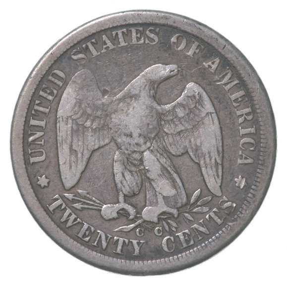 1875-CC Seated Liberty Twenty Cent Piece