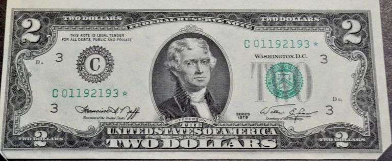 Uncut Set of 4 $2 1976 Star Notes