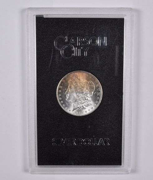 1884-CC Morgan Silver Dollar GSA Hoard Great Color Tone