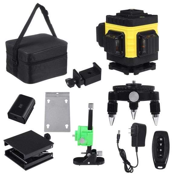 12 Line 4D Green Light Laser Level 6000mAh