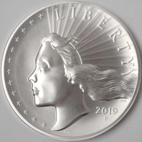 2019 American Liberty High Relief Silver 2.5 Ounce Medal OGP