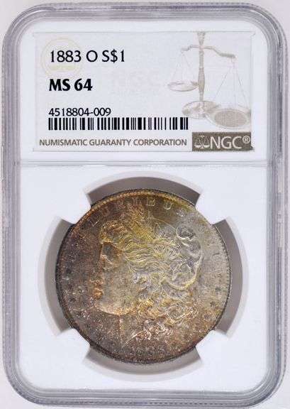 1883-O Morgan Silver Dollar NGC MS64