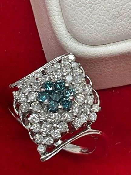 CERTIFIED BRAND NEW 14K WHITE GOLD AND DIAMOND RING