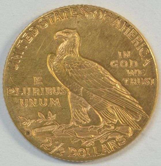 Choice BU 1925-D US $2.50 Indian Gold Piece. Real nice