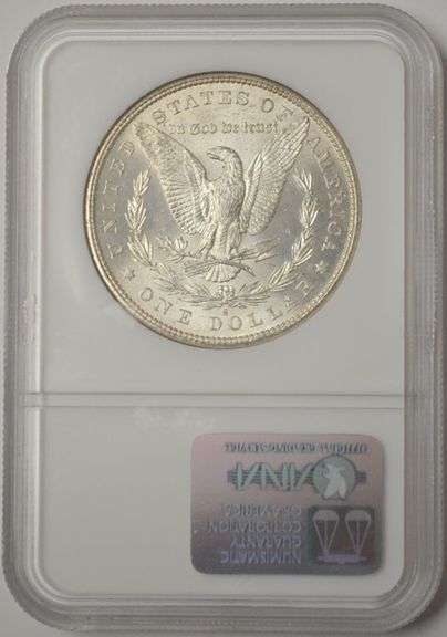 1881 S U.S Morgan Silver Dollar NGC MS 64 Old Holder