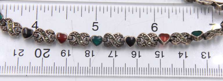 Vintage 925 Sterling Silver Group Lot of 4 Bracelets