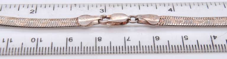 Vintage Italian 925 Sterling Silver Fancy Link Chain Necklace