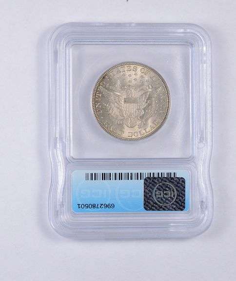 MS65 1908 Barber Half Dollar - Graded ICG