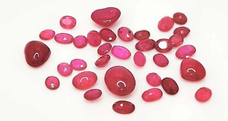 Stunning 25.0 Carats of Beautiful One Ruby Parcel