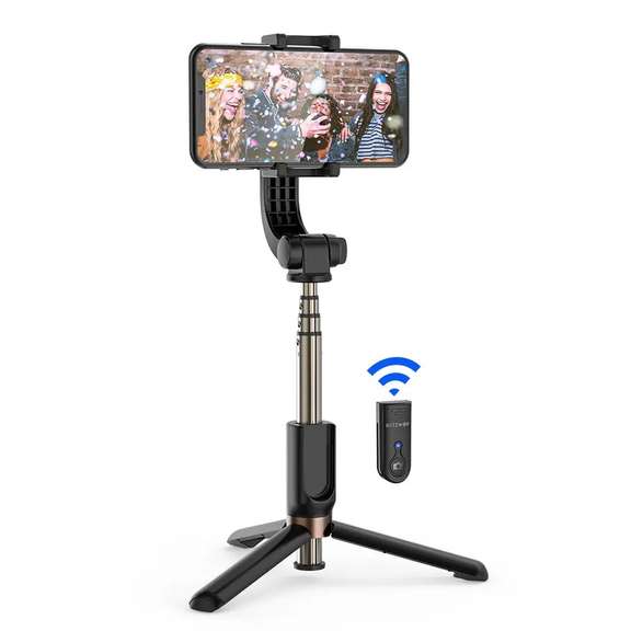 One-Axis Gimbal Stabilizer Bluetooth Tripod
