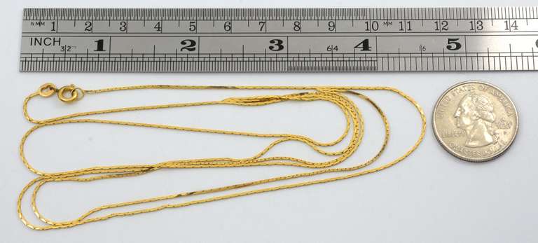 Elegant 14k Triple Strand Necklace