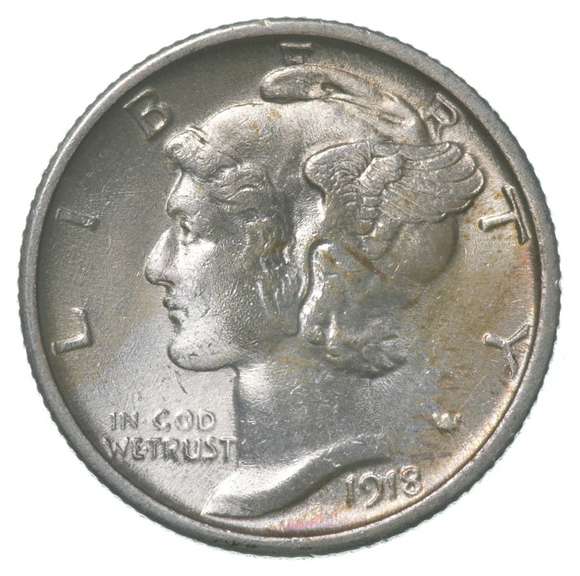1918-S Mercury Dime