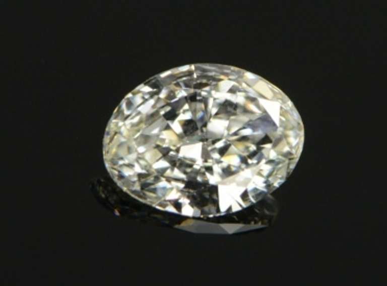 GIA 0.69 Ct Oval Cut J Color VS1 Diamond