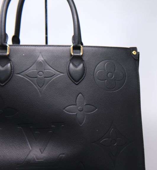 Black Leather Tote Bag