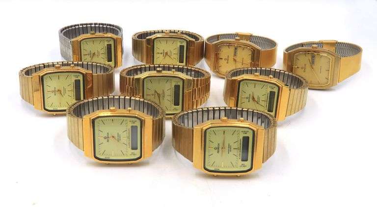 Group of 9 Armitron Alarm Quartz Watches