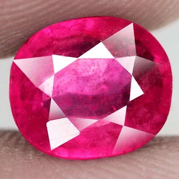 Vivid imperial red 2.15ct oval cut Ruby