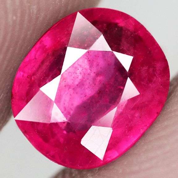 Vivid imperial red 2.15ct oval cut Ruby